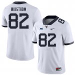 Men's West Virginia Mountaineers NCAA #82 Victor Wikstrom White Authentic Nike Stitched College Football Jersey RK15I76TJ